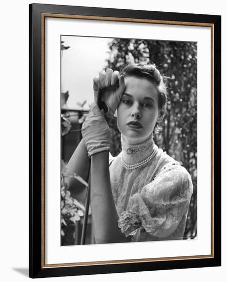 Gloria Vanderbilt Stokowski in Costume for Molnar's Play The Swan-Gordon Parks-Framed Premium Photographic Print