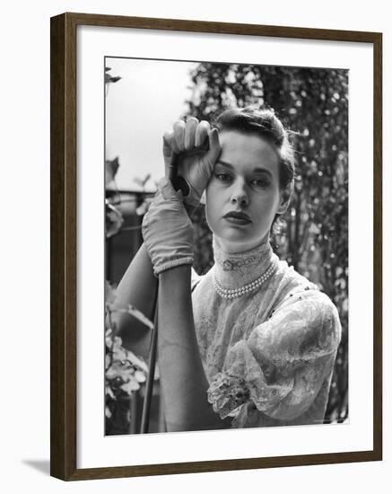 Gloria Vanderbilt Stokowski in Costume for Molnar's Play The Swan-Gordon Parks-Framed Premium Photographic Print