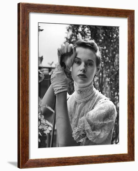 Gloria Vanderbilt Stokowski in Costume for Molnar's Play The Swan-Gordon Parks-Framed Premium Photographic Print