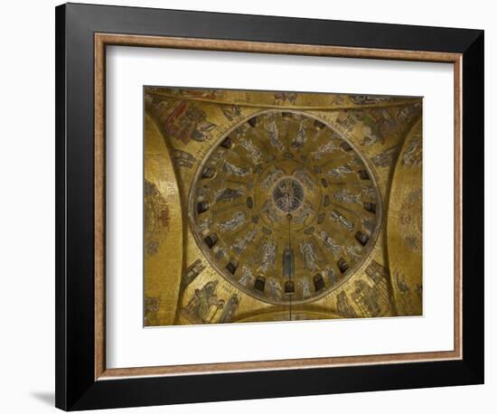 Glorification of Jesus Christ Apostles. Dome of the Ascension, 10th c. St. Mark's Basilica, Venice-null-Framed Art Print