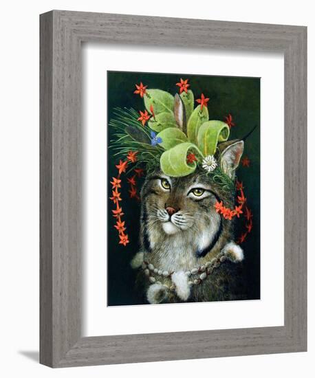 Glorious Forest Hat-Carolyn Schmitz-Framed Art Print