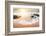 Glorious Sunrise Scene at the Ocean with the Sun, Clouds and a Beautiful Little White Wave on the S-Smileus-Framed Photographic Print