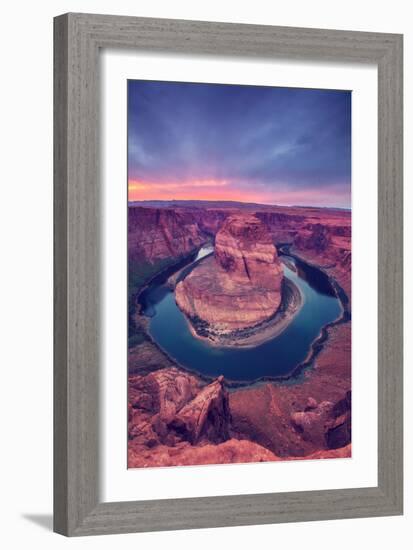 Glorious Sunset at Horseshoe Bend, Page Arizona-null-Framed Photographic Print