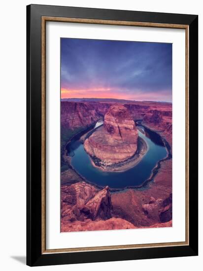 Glorious Sunset at Horseshoe Bend, Page Arizona-null-Framed Photographic Print