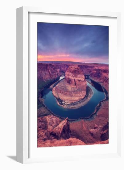 Glorious Sunset at Horseshoe Bend, Page Arizona-null-Framed Photographic Print