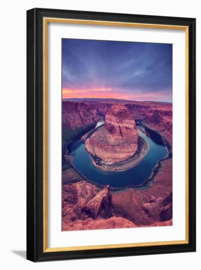 Glorious Sunset at Horseshoe Bend, Page Arizona-null-Framed Photographic Print