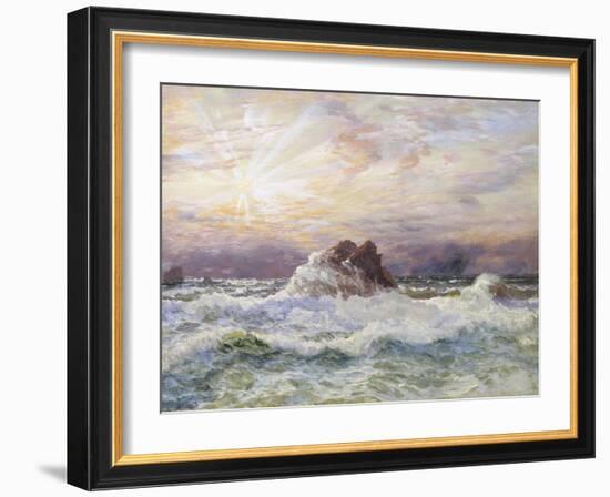 Glorious Sunset-John Brett-Framed Giclee Print