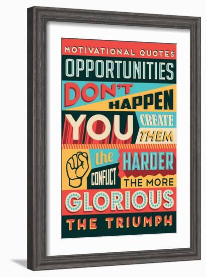 Glorious Triumph-Vintage Vector Studio-Framed Art Print