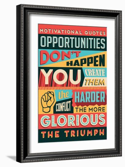 Glorious Triumph-Vintage Vector Studio-Framed Art Print