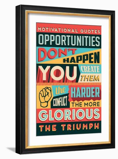 Glorious Triumph-Vintage Vector Studio-Framed Art Print