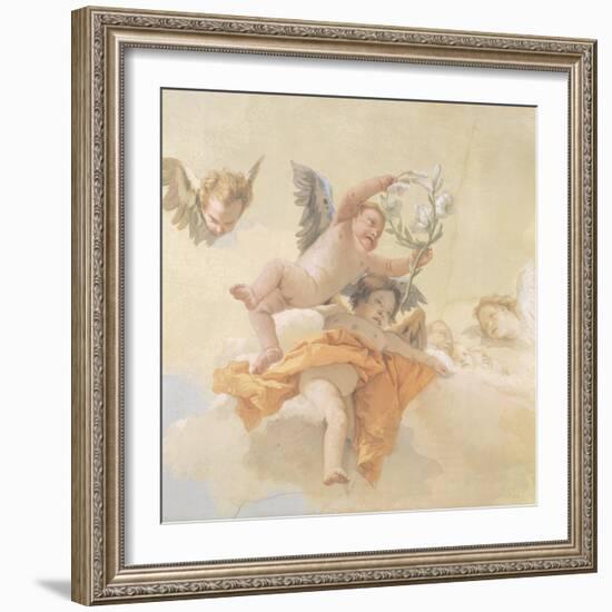 Glory of Angels-Giovanni Battista Tiepolo-Framed Giclee Print