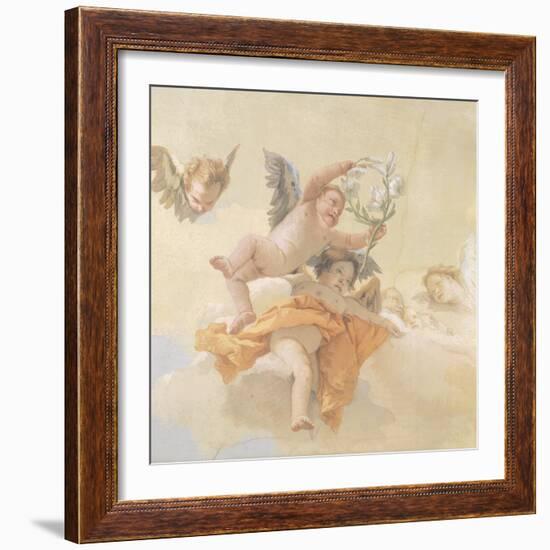 Glory of Angels-Giovanni Battista Tiepolo-Framed Giclee Print