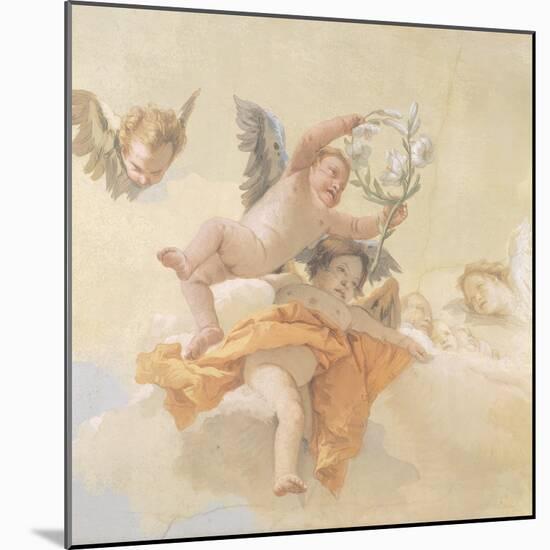 Glory of Angels-Giovanni Battista Tiepolo-Mounted Giclee Print