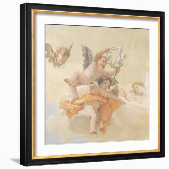 Glory of Angels-Giovanni Battista Tiepolo-Framed Giclee Print