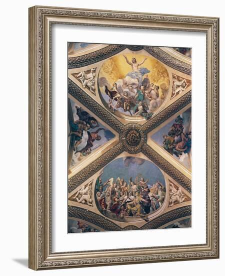 Glory of Christ, Fresco-Giovanni Lanfranco-Framed Giclee Print