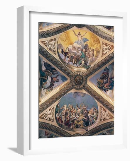 Glory of Christ, Fresco-Giovanni Lanfranco-Framed Giclee Print