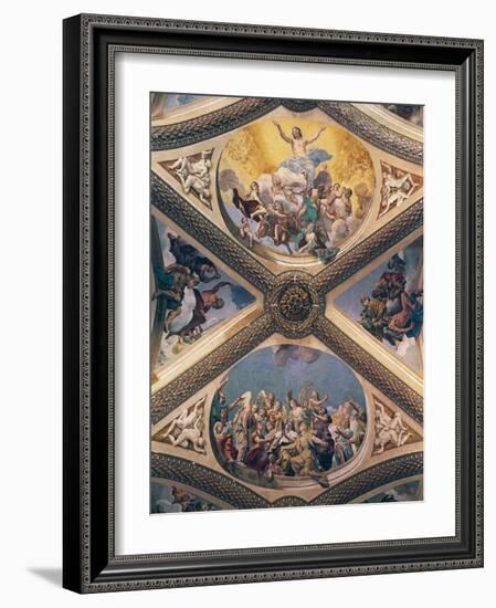 Glory of Christ, Fresco-Giovanni Lanfranco-Framed Giclee Print