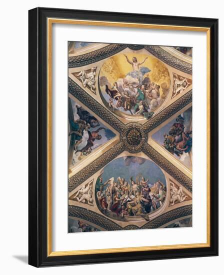 Glory of Christ, Fresco-Giovanni Lanfranco-Framed Giclee Print