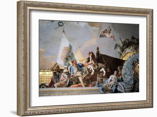 Glory of Spain (detail)-Giambattista Tiepolo-Framed Giclee Print