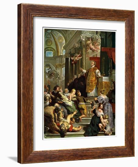 Glory of St Ignatius of Loyola (1616) by Rubens-Peter Paul Rubens-Framed Giclee Print