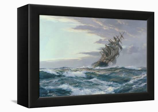 Glory of the Seas-Montague Dawson-Framed Stretched Canvas