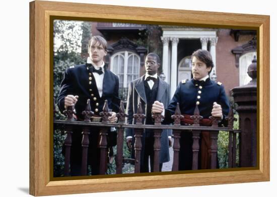 Glory (Pour la gloire) by EdwardZwick with Cary Elwes, Andre Braugher and Matthew Broderick., 1989 -null-Framed Stretched Canvas