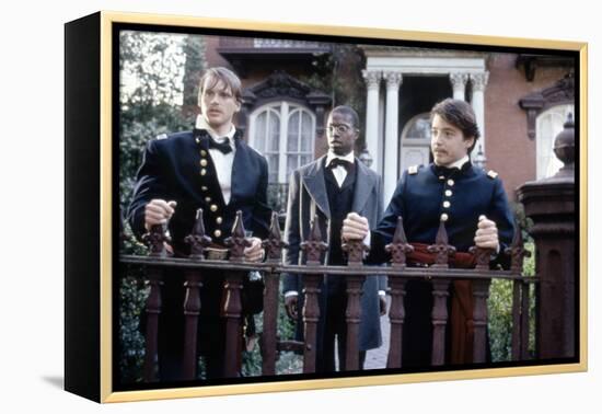 Glory (Pour la gloire) by EdwardZwick with Cary Elwes, Andre Braugher and Matthew Broderick., 1989 -null-Framed Stretched Canvas