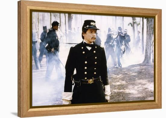 Glory (Pour la gloire) by EdwardZwick with Matthew Broderick, 1989 (guerre by Secession) (photo)-null-Framed Stretched Canvas