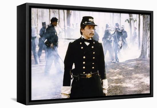 Glory (Pour la gloire) by EdwardZwick with Matthew Broderick, 1989 (guerre by Secession) (photo)-null-Framed Stretched Canvas