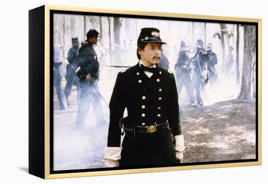 Glory (Pour la gloire) by EdwardZwick with Matthew Broderick, 1989 (guerre by Secession) (photo)-null-Framed Stretched Canvas