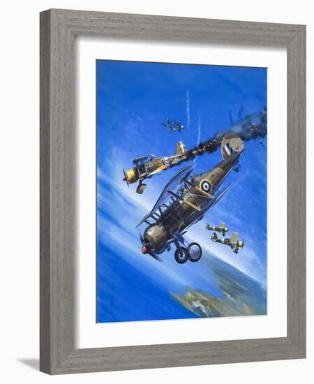 Gloster Gladiator-Wilf Hardy-Framed Giclee Print