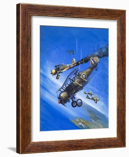 Gloster Gladiator-Wilf Hardy-Framed Giclee Print