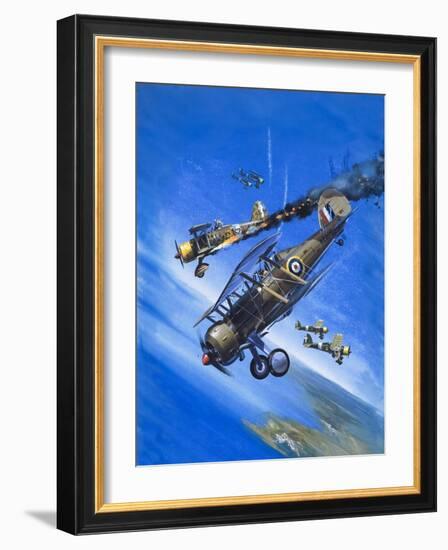 Gloster Gladiator-Wilf Hardy-Framed Giclee Print