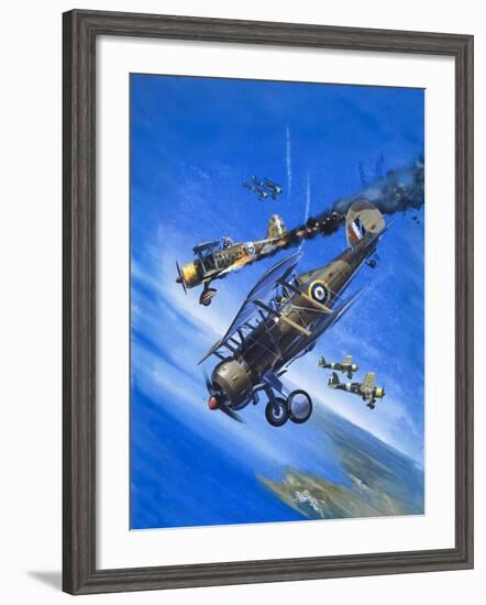 Gloster Gladiator-Wilf Hardy-Framed Giclee Print