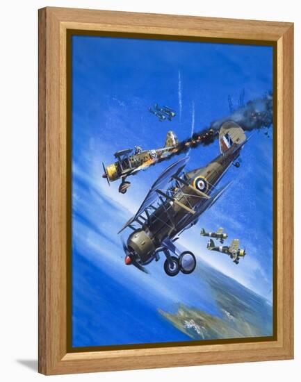 Gloster Gladiator-Wilf Hardy-Framed Premier Image Canvas