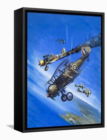 Gloster Gladiator-Wilf Hardy-Framed Premier Image Canvas