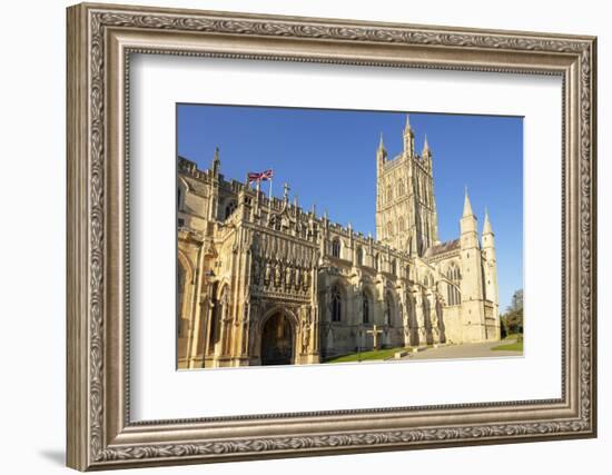 Gloucester Cathedral, city centre, Gloucester, Gloucestershire, England-Neale Clark-Framed Photographic Print