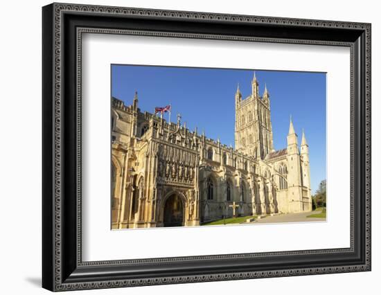 Gloucester Cathedral, city centre, Gloucester, Gloucestershire, England-Neale Clark-Framed Photographic Print