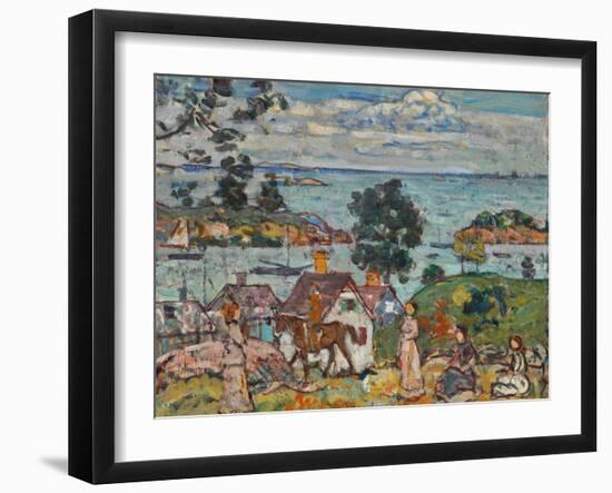 Gloucester Harbor, C.1912(Oil on Canvas)-Maurice Brazil Prendergast-Framed Giclee Print