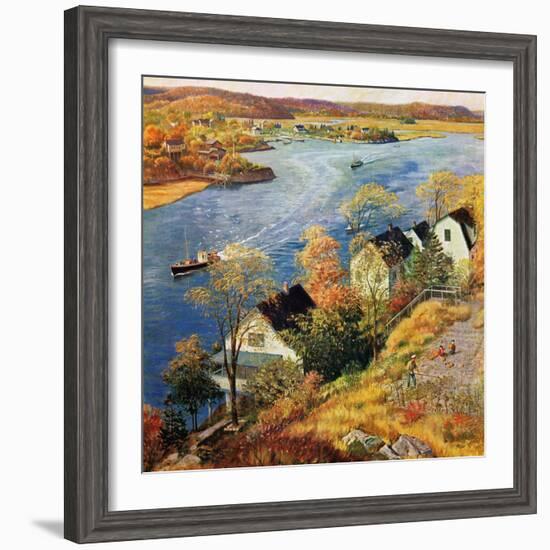 "Gloucester Harbor", November 14, 1959-John Clymer-Framed Giclee Print