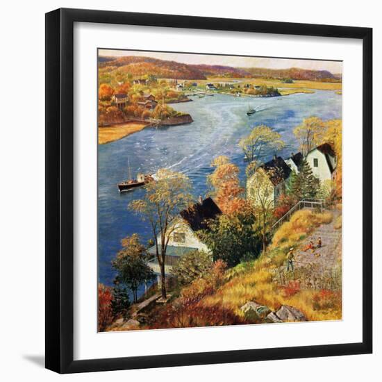 "Gloucester Harbor", November 14, 1959-John Clymer-Framed Giclee Print