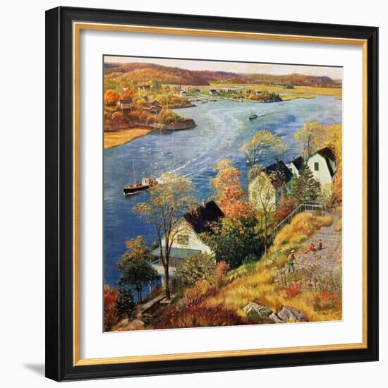 "Gloucester Harbor", November 14, 1959-John Clymer-Framed Giclee Print