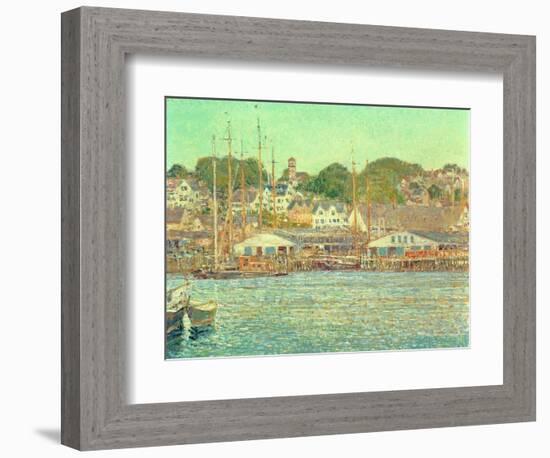 Gloucester Harbour, 1917-Childe Hassam-Framed Giclee Print