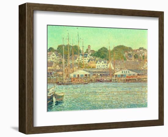 Gloucester Harbour, 1917-Childe Hassam-Framed Giclee Print