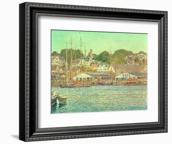 Gloucester Harbour, 1917-Childe Hassam-Framed Giclee Print