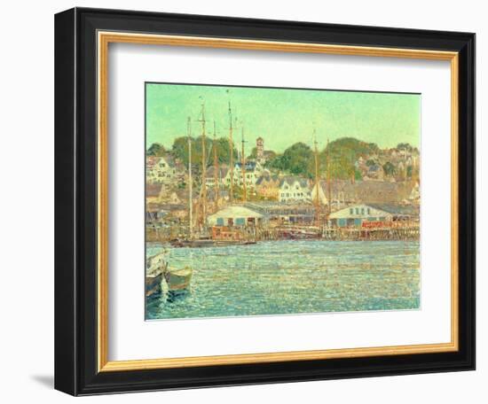 Gloucester Harbour, 1917-Childe Hassam-Framed Giclee Print