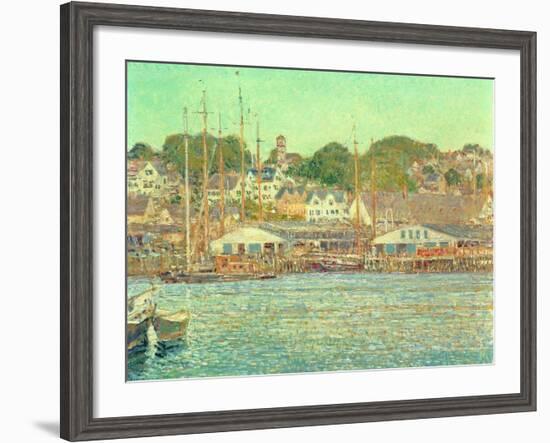 Gloucester Harbour, 1917-Childe Hassam-Framed Giclee Print