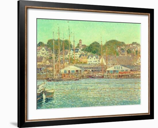 Gloucester Harbour, 1917-Childe Hassam-Framed Giclee Print