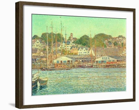 Gloucester Harbour, 1917-Childe Hassam-Framed Giclee Print