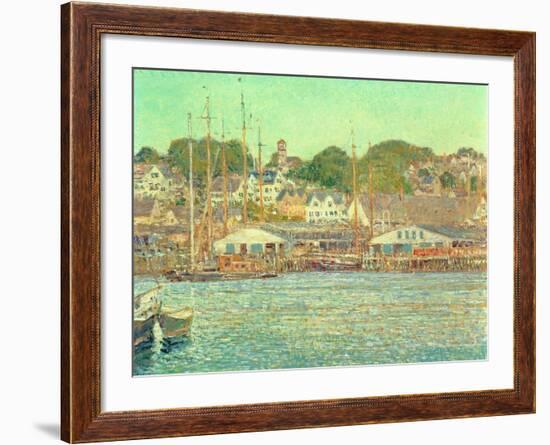 Gloucester Harbour, 1917-Childe Hassam-Framed Giclee Print